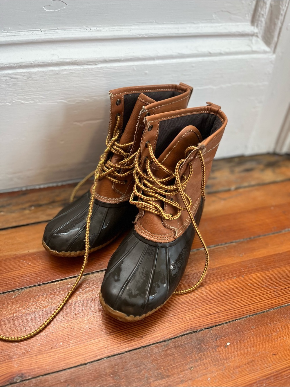 Target Women's Two-Tone Duck Boot - Brown and Tan